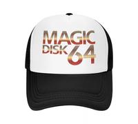 Casquette de Baseball Magic Disk 64 Commodore 64 C64, Mode décontractée, Maille réglable, Hip-hop, Unisexe, Baseball Polychrome