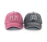 Casquette de Baseball Mama Vintage en Coton délavé réglable pour Femme, Papa+Maman, 64 EU
