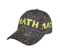 Casquette De Baseball Mathématiques Scolaires Baseball Cap Athlétique Casquette Trucker Décontractée Chapeau De Sport pour Randonnée Entraînements Quotidien 57-60Cm