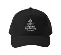 Casquette de Baseball Mes Plantes me soutiennent ! Chapeau de Soleil de Camping Ajustable en Coton, avec Un Jeu de Mots Amusant pour Les Amoureux des Plantes et du Jardinage.