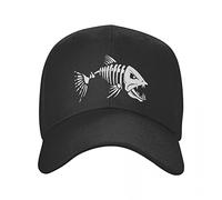 Casquette de Baseball Mode Poisson os pêche Squelette Casquette de Baseball Femmes Hommes réglable Papa Chapeau Protection Solaire Casquettes Snapback