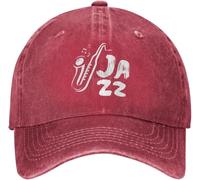 Casquette De Baseball Musique De Saxophone Jazz Bord Plat Casquettes Vintage Casquettes De Golf Classic Baseball Cap pour Camping Outdoo Randonnée