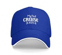 Casquette De Baseball My First Cruise 2025 Baseball Cap Classic Bord Plat Casquettes Adjustable Trucker Caps pour Running Randonnée Cyclisme