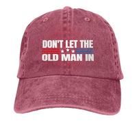 Casquette De Baseball Ne Laissez Pas Le Vieil Homme Entrer dans L'Entraînement Vieil Homme Bord Plat Casquettes Vintage Trucker Caps Respirante Casquettes De Golf pour Outdoo Randonnée Running