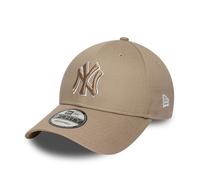 Casquette de baseball - New Era - New York Yankees Outline 9FORTY - Beige - Textile - Adulte Femme Taille unique