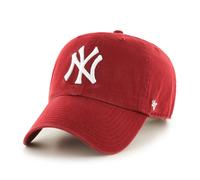 47 Brand Casquette New York Yankees MLB Clean Up – Coupe relaxée, réglable – Razor Rouge