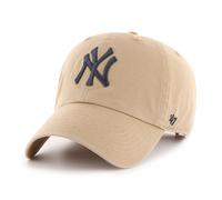 47 Brand Casquette New York Yankees Clean Up – Relaxed Fit, Réglable, Beige