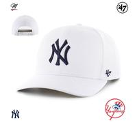 Casquette de baseball - New York Yankees - CLEAN UP - Blanc - Strapback réglable - Homme