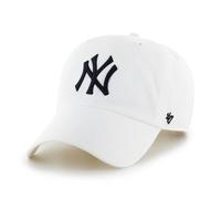 47 Brand Casquette Clean Up New York Yankees Ajustable Homme Blanc Printemps/Été