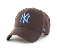 47 Brand Casquette de baseball New York Yankees MLB MVP Marron Snapback réglable TU