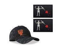 Casquette de baseball noire camouflage Seal Team Six, casquette tactique snapback extensible pour course/pêche, casquette + patch, 5, L