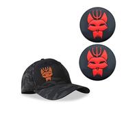 Casquette de baseball noire camouflage Seal Team Six - Casquette tactique snapback extensible pour la course à pied/pêche + écusson, 2, L