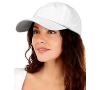 Casquette de baseball non structurée doublée de satin unisexe avec doublure en soie et coton délavé - Chapeau vintage réglable pour papa, blanc, Taille unique