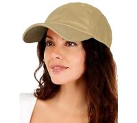 Casquette de baseball non structurée doublée de satin unisexe avec doublure en soie et coton délavé - Chapeau vintage réglable pour papa, kaki, Taille unique