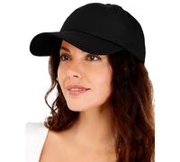 Casquette de baseball non structurée doublée de satin unisexe avec doublure en soie et coton délavé - Chapeau vintage réglable pour papa, noir, Taille unique