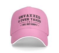Casquette De Baseball Non Vacciné Et Surtaxé, Je Ne Le Ferai Pas Baseball Cap Respirante Casquettes De Golf Classic Trucker Caps pour Running Randonnée Camping
