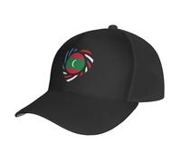 Casquette De Baseball Nous Aimons L'Amérique Et Les Maldives, Nous Nous Aimons pour Toujours Bord Plat Casquettes Anti UV Baseball Cap Vintage Trucker Caps pour Randonnée Camping Running