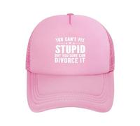 Casquette De Baseball on Ne Peut Pas Guérir La Bêtise, mais on Peut en Divorcer. Trucker Caps Classic Casquettes De Golf Anti UV Baseball Cap pour Running Randonnée Camping