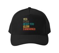 Casquette de Baseball Oui, Je Vous entends ! Casquette de Baseball d'été Unisexe rétro Vintage en Coton Noir Ajustable et Respirante