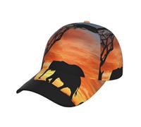 Casquette de baseball papa casquette originale classique unisexe adulte homme casquette de balle taille réglable éléphant africain noir, Noir , L