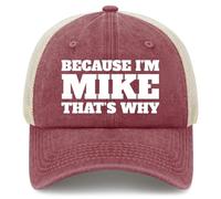 Casquette de Baseball Parce Que Je suis Mike, voilà Pourquoi Casquettes de