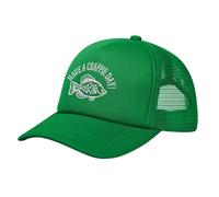 Casquette De Baseball Passez Une Bonne Journée De Crapet Bord Plat Casquettes Réglable Trucker Caps Unisexe Casquettes De Golf pour Running Cyclisme Outdoo