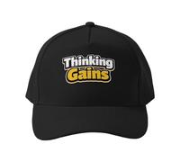 Casquette de Baseball Pensées positives - Casquette Unisexe Vintage en Coton Noir à visière incurvée Ajustable avec Citation Humoristique sur la Salle de Sport