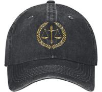 Casquette de Baseball Personnalisé Unisexe Coton Loi Écailles d’Or de la Justice Adulte Avocat Juridique Partie Cadeau Papa Chapeau Hommes Femmes Protection Solaire