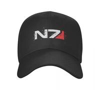 Casquette de baseball personnalisée Jeu vidéo Mass Effect N7 Casquette de baseball réglable Alliance Militaire Trucker Chapeau Streetwear Cadeau