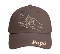 Casquette de Baseball Personnalisée pour Cadeau Paternel avec Texte et Logo Uniques Moderne Confortable et Polyvalente (Coffee-5, One Size)