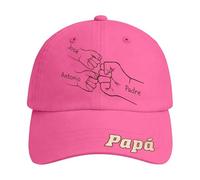 Casquette de Baseball Personnalisée pour Cadeau Paternel avec Texte et Logo Uniques Moderne Confortable et Polyvalente (One Size)