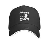Casquette de Baseball Pétanque Boule Casquettes de Baseball Mode d’été Ajustable Pétanque is My Sports Chapeaux Casquette À visière