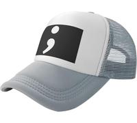 Casquette De Baseball Point-Virgule Baseball Cap Réglable Bord Plat Casquettes Anti UV Casquettes De Golf pour Running Cyclisme Randonnée