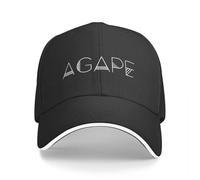 Casquette de Baseball Polyvalente Classique Agape l’Amour de Dieu Chapeau de pêche Anniversaire Visière Thermique Vêtements de Golf pour Femmes Cadeaux de Sport PLeisure pour Hommes