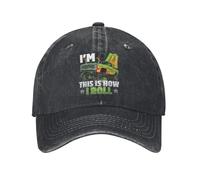 Casquette de Baseball Polyvalente Classique C’est Comment Je Roule 4e Anniversaire garçon Monster Truck 4 Ans de Chasse lavé Chapeau de Camionneur Unisexe Hommes PLeisure Cadeaux de Sport