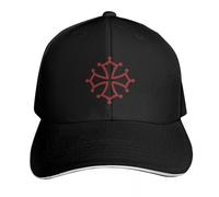 Casquette de Baseball Polyvalente Classique Croix cathare, Croix occitane Chapeau drôle Anime Mignon Anniversaire Femmes Plage Mode Hommes PLeisure Cadeaux de Sport