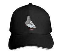 Casquette de Baseball Polyvalente Classique Happy Pigeon Looking at You Chapeau de Golf Chapeau Solaire Casquette d’Homme Noir Hommes Femmes Cadeaux de Sport PLeisure