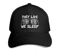 Casquette de Baseball Polyvalente Classique Ils VIVENT Nous DORMONS 2 Plage Chapeau d’Hiver Chapeau de randonnée Chapeaux d’Hiver pour Hommes Luxe Femme Hommes PLeisure Cadeaux de Sport