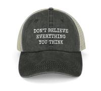 Casquette de Baseball Polyvalente Classique Ne Croyez Pas Tout ce Que Vous Pensez Chapeau Hommes Snap Back Chapeau de Sport Casquette de Cheval Hommes Cadeaux de Sport PLeisure pour Femmes