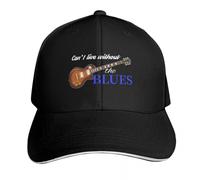 Casquette de Baseball Polyvalente Classique Ne Peut Pas Vivre sans Le Blues personnalisé Chapeau de Luxe Femme Casquette Noir Chapeaux pour Femmes 2025 Cadeaux de Sport pour Hommes