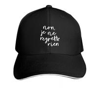 Casquette de Baseball Polyvalente Classique Non, Je Ne Regrette Rien Chapeaux de Chapeau Solaire sur l’Offre Mignon Casquettes de pêche Homme Femme Hommes PLeisure Cadeaux de Sport