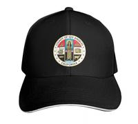 Casquette de Baseball Polyvalente Classique Sceau du comté de Los Angeles, Californie, Chapeau de Balle Sauvage Anniversaire |-F-| Chapeau de Plage Femme Hommes PLeisure Cadeaux de Sport