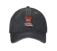 Casquette de Baseball Polyvalente Classique Soul Train Love Peace Soul Train Demin Cap Durable pour Toutes Les Saisons Casquettes pour Hommes Cadeaux de Sport PLeisure