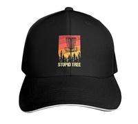 Casquette de Baseball Polyvalente Classique Stupid Tree - Funny Disc Golf Casques de Soleil Chapeau de Noël Casque de sécurité Plage pour Hommes Cadeaux de Sport PLeisure pour Hommes