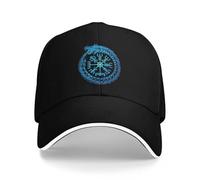 Casquette de Baseball Polyvalente Classique Vegvisir Jormungandr World Serpent Big Size Hat Chapeau de randonnée Chapeaux drôles Femmes Casquettes Cadeaux de Sport PLeisure pour Hommes