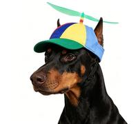Casquette de baseball pour animaux de compagnie - Avec trous d'oreille - Pour animaux de compagnie - Chapeau d'été réglable - Pour chiens de petite et moyenne taille et chat