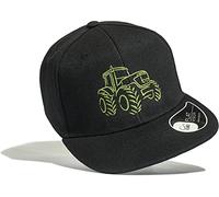 Casquette de Baseball pour Enfants: Tracteur - Basecap avec Broderie - Bonnet Cap Toque - Cadeau pour Fille Filles Garçon-s Anniversaire - Ferme Chantier Camion Excavateur Sport (Noir)