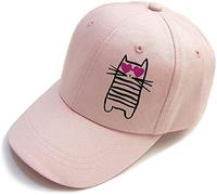 Casquette de Baseball pour Filles, Chapeaux de Soleil d'été pour Enfants avec Un Chat Hip-hop Mignon (Chat Dansant, 54 cm)