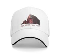 Casquette de Baseball pour Homme Clair Obscur Expedition 33 Esquie Golf Cap Snapback Hat Bonjour Mon Ami Gamer Formal Workouts Adjustable Fit Sun Cap Cadeau
