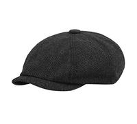Casquette de baseball pour homme - Protection solaire - Casquette News Boy Flat BlackHerringstone Boy - Chapeau de baseball imperméable pour homme, Noir , taille unique